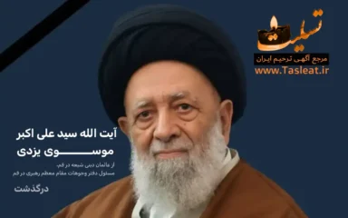 آیت اله سید علی ‌اکبر موسوى یزدی